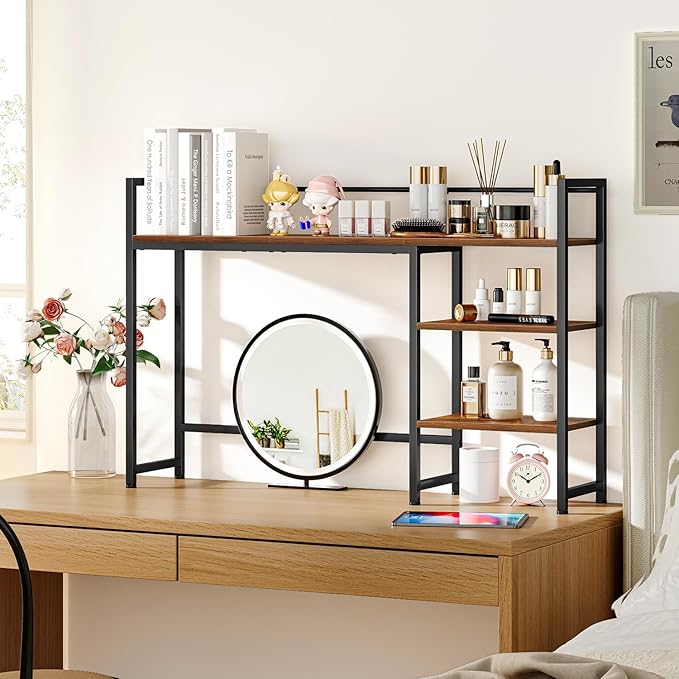 Snughome Desk Shelf, 44.9" Large Desktop Organizer Shelf, Desk Hutch - Image 5