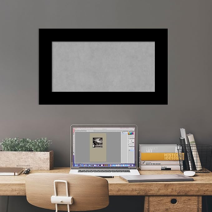 Amanti Art Black Framed Magnetic Board 17x29 Small Vision Board - Image 5
