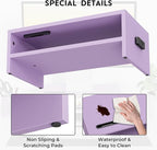 BONTEC Wooden Monitor Stand Riser, 2-Tier Desk Shelf - Image 5
