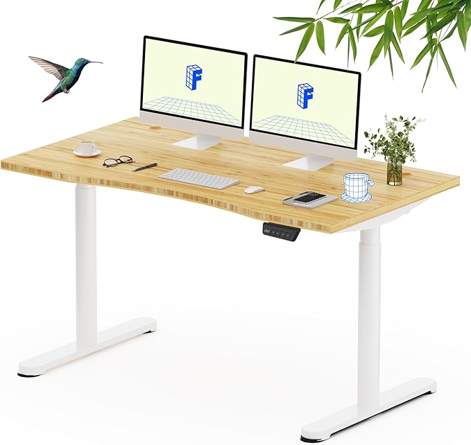 FLEXISPOT Bamboo Electric Standing Desk by FlexiSpot