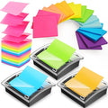 Meanplan 3 Pack Pop up Sticky Dispenser Note Holder Black Base by Meanplan