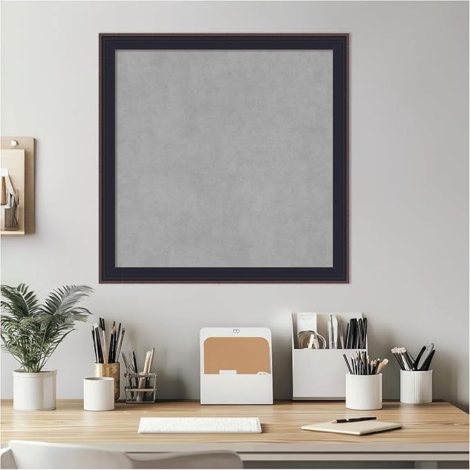Amanti Art Black Framed Magnetic Board 23x23 Medium Vision Board - Image 6