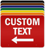 Custom Arrow, Custom Directional Sign, Left Arrow, 36x48 Inches, Reflective by MySignCenter