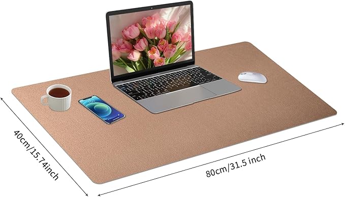 Bloss Gold Desk Mat 31.5x15.7 Inches, Desk Matt - Image 7