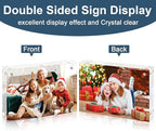 XINANDE 5x7 Acrylic Picture Frames 1 Pack, 10+10MM Premium Acrylic Photo Frame - Image 6