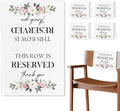 ChissNook Reserved Seating Chair Signs, This Row Is Reserved Pew Cloths Seating by Unknown