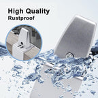 Aluminum Vertical Clamp Partition Board Acrylic Desk Divider Support Clamp - Image 2