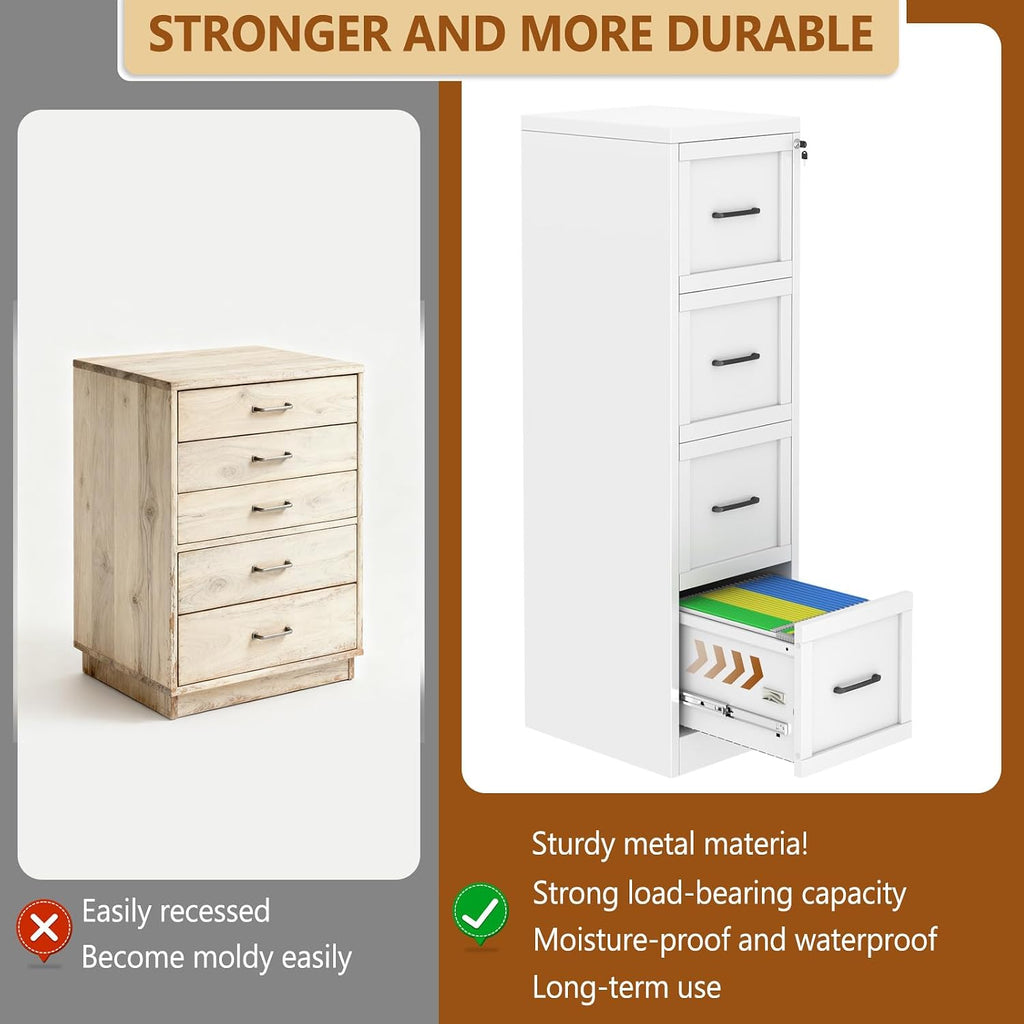 4 drawer metal file cabinet with lock,narrow vertical, package contents