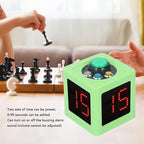 Green Rechargeable Cube Timer 1.4 Inch 4 Sided LED Digital Countdown Clock - Image 7