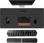 Large Felt Desk Mat, 39.4''x19.69'' Non-Slip Desk Mat, Desk Pad Protector - Image 7