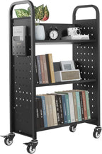 VEVOR Rolling Library Book Cart, 330 lbs Capacity, 30.3 x 15 x 48.0-Inch by VEVOR