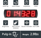 Portable 5'' High 6 Digits LED Race Clock - Image 3