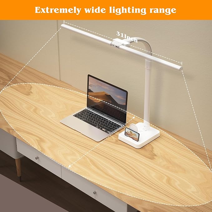 AKRRYR Led Desk Lamp for Home Office, 24W Bright Eye-Caring Desk Light - Image 4