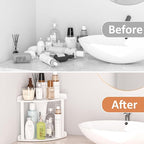 Sezanrpt 2 Tier Countertop Corner Organizer Shelf 7x7x8 Inch - Image 5