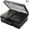 Haundry Photo Storage Box with 16 Inner 4" x 6" Photo Case, Portable Storage by Haundry