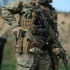 Tactical Single/Double Pistol Mag Pouch Outdoor Molle Open-Top Magazine Pouch - Image 6