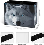 Famame White Wolf Blue Eyes Pencil Holder - Image 3