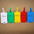 100pcs Reusable Blank Plastic Tags Ties Key Tags 1.45"*2.48" Serrated Tension - Image 3