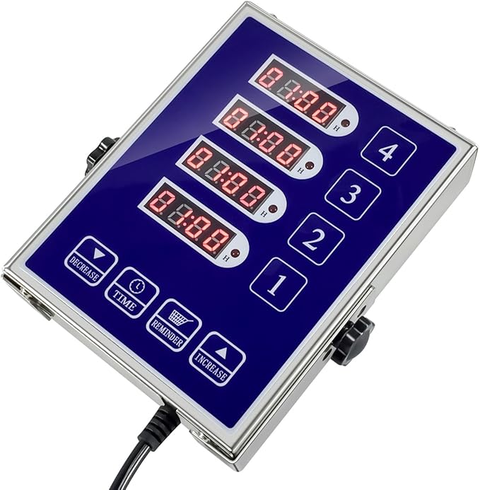 Precision Kitchen Timers for Cooking – 4 Channel Commercial Kitchen Timer - Image 5