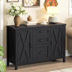 Vabches File Cabinet with 3 Drawers, Farmhouse Lateral File Cabinet Fits Files - Image 2