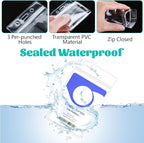 200Pcs Badge Holder Plastic ID Badge Holder Clear Vertical ID Card Holder 2.5" - Image 3