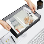 neudeco desk drawer organizer, 4 pack metal mesh showing dimensions