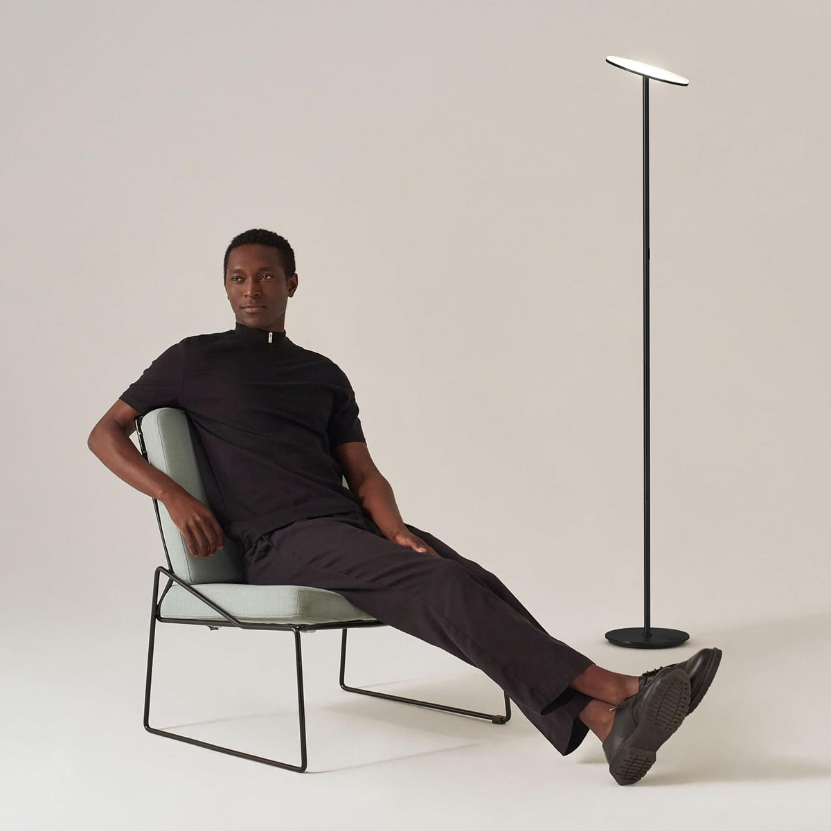 Brightech Sky LED Floor lamp, Torchiere Super Bright Floor Lamp for Living Ro...