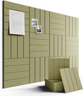 Fluxynara Large Felt Bulletin Board 48" x 36" Cork Board Alternative-12 Pack by FLUXYNARA