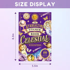 PRSTINCOL Vintage Astrology Sticker Book with Celestial Papers, 40 Pages | 40 Pages Including 20 Sticker Sheets and 20 Vintage Ephemera Papers Featuring Zodiac, Celestial Maps and Astronomy Designs