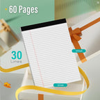 12 Pack Legal Pads 8.5 x 11 Note Pads 8.5 x 11 Inch Notepad 360 Sheets Writing - Image 2