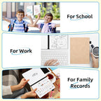 AGM Portable White Board Dry Erase Notebook, 8.4" x 6" Double Sided Folding - Image 8
