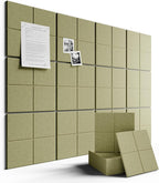 Fluxynara Large Felt Bulletin Board 48" x 36" Cork Board Alternative-12 Pack by FLUXYNARA