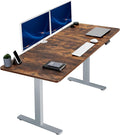 VIVO Electric 71 x 30 in Rustic Standing Desk, Memory Height Adjustment by VIVO