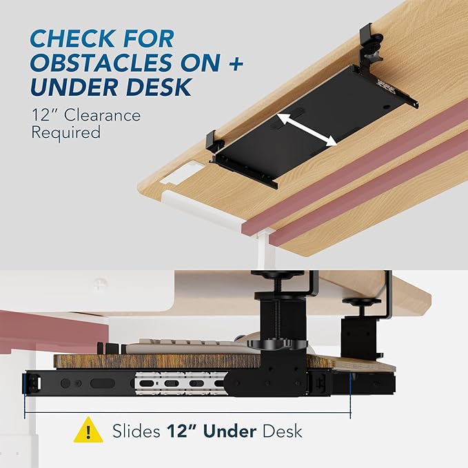 AX WABER Keyboard Tray Under Desk Pull Out - Image 7