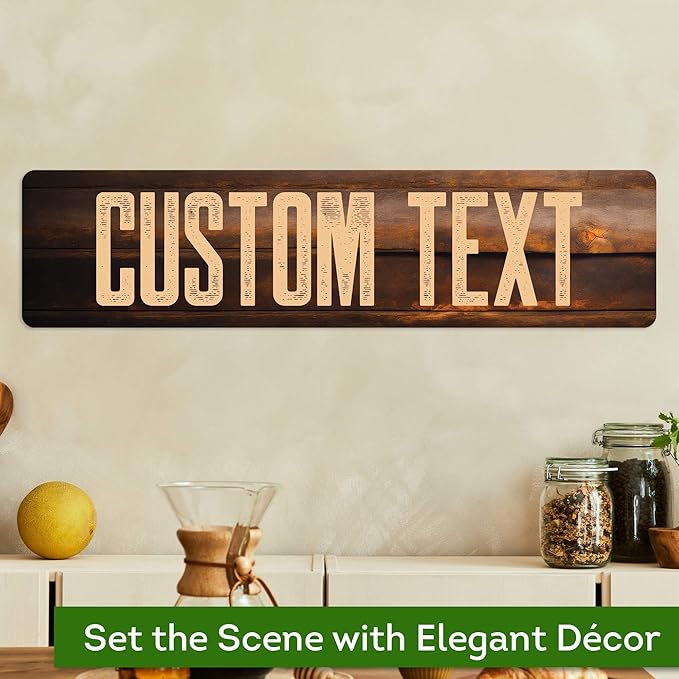 Custom Sign, Custom Street Sign, 11 Font Colors, 13 Font Styles, 4 Hole Options - Image 4