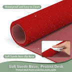 Boutilon Leather Desk Pad Protector, Non-Slip Mouse Pad, Laptop Desk Pad - Image 4