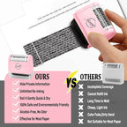 Miseyo Wide Identity Theft Protection Roller Stamp Set - Image 7