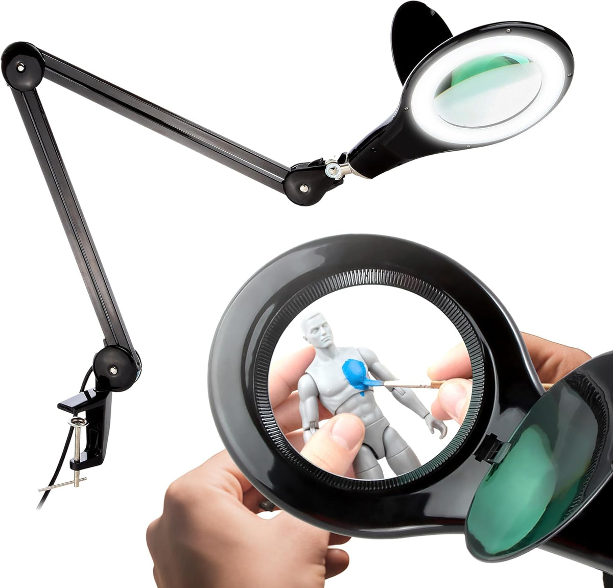 Brightech LightView PRO Magnifying Desk Lamp, 2.25x Light Magnifier, Adjustab...