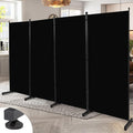 Room Divider 6FT 4 Panel Privacy Screen, Portable Room Partitions and Dividers by HOMSCREENER
