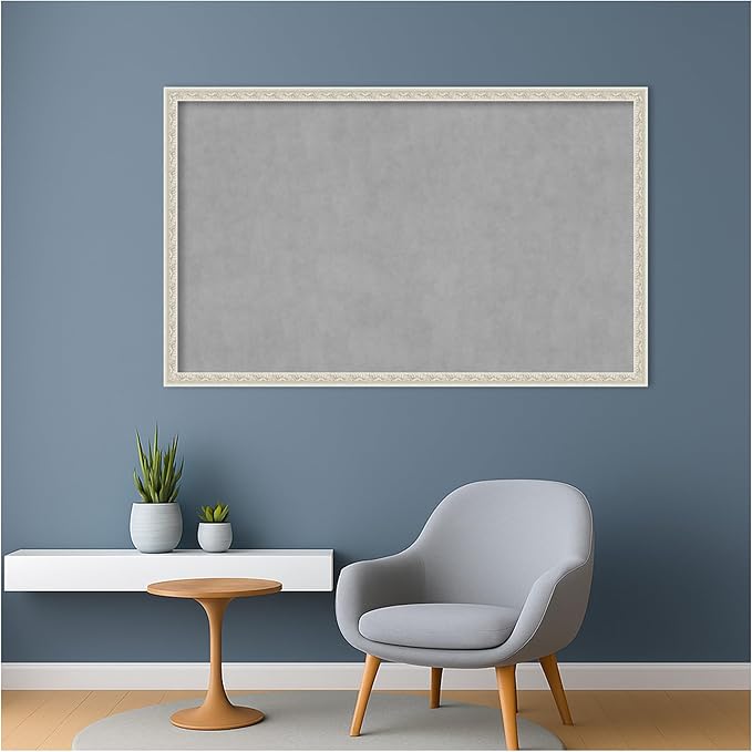Amanti Art Silver Framed Magnetic Board 26x42 Large Vision Board - Image 6