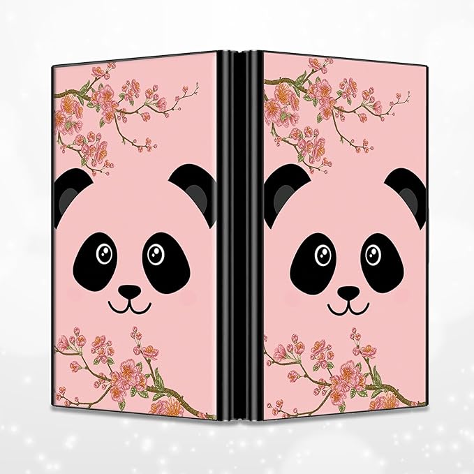 BWEGRHE Slim Credit Card Holder, Panda Sakura RFID Blocking Metal Wallet - Image 4