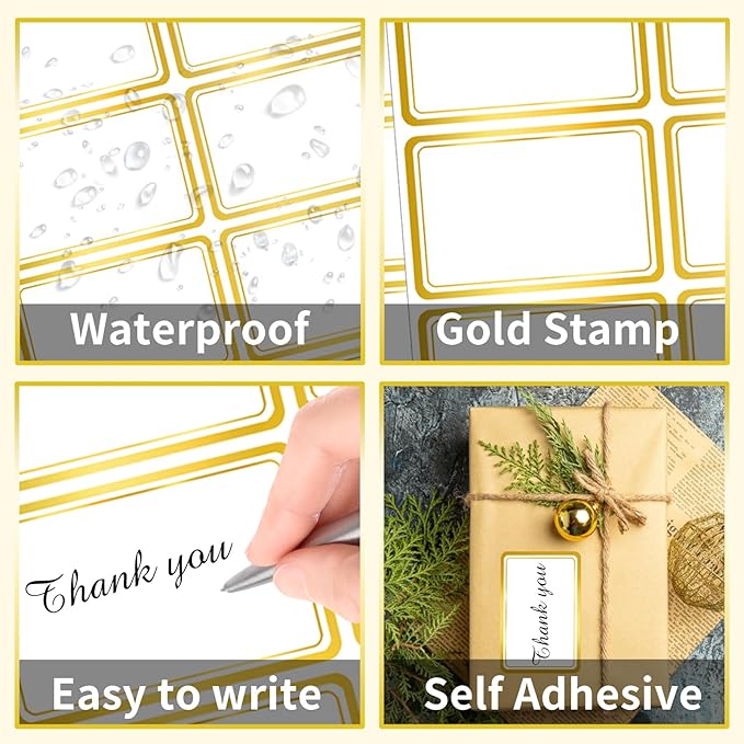 Yeachlaing 2" x 3" 200 PCS Name Labels, Waterproof Blank Name Tag Stickers - Image 3
