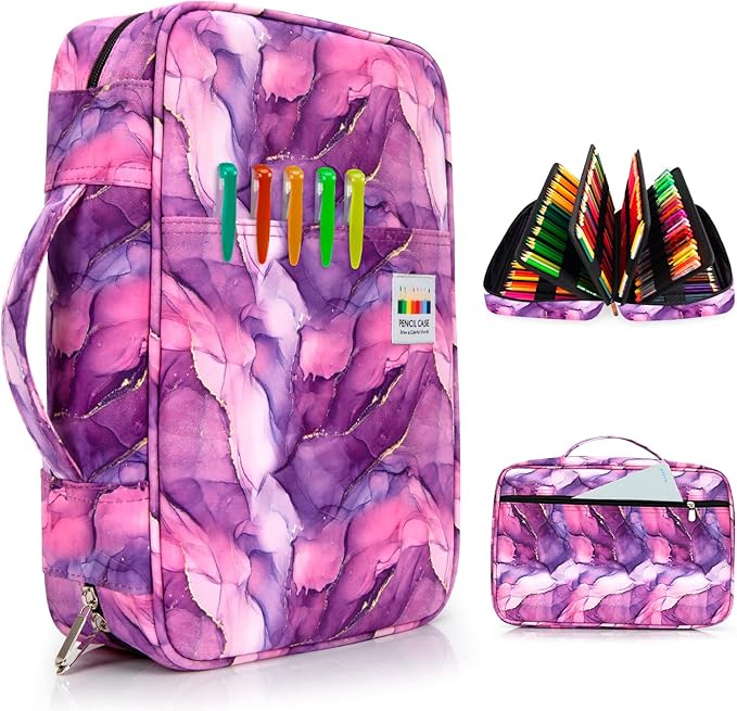 YOUSHARES 300 Slots Colored Pencil Bag by YOUSHARES
