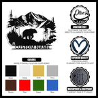 Custom Bear Metal Sign, Custom Bear Metal Wall Art Decor, Personalized Last - Image 4