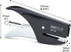 Rapesco 1267 SP-64 Stapling Plier and 1000 Type 21/4mm Staples, 12 Sheet Capacity, Black