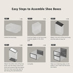 SEE SPRING 12 Pack Shoe Storage Box, Space Saving Shoe Rack - Image 8