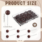 WILLBOND 500 Pack Map Push Pins Map Tacks Small Round Head Push Pins Thumb Tacks - Image 2