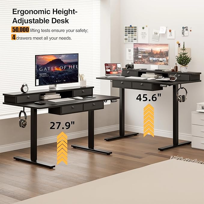Grandder 47 x 28 inch Electric Standing Desk - Image 6