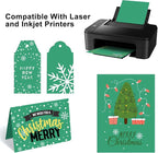 OcePor 100 Sheets Christmas Green Cardstock Paper, Colored Printer Paper 8.5 x - Image 5