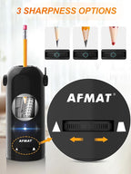AFMAT Electric Pencil Sharpener, Fully Automatic Pencil Sharpener - Image 4